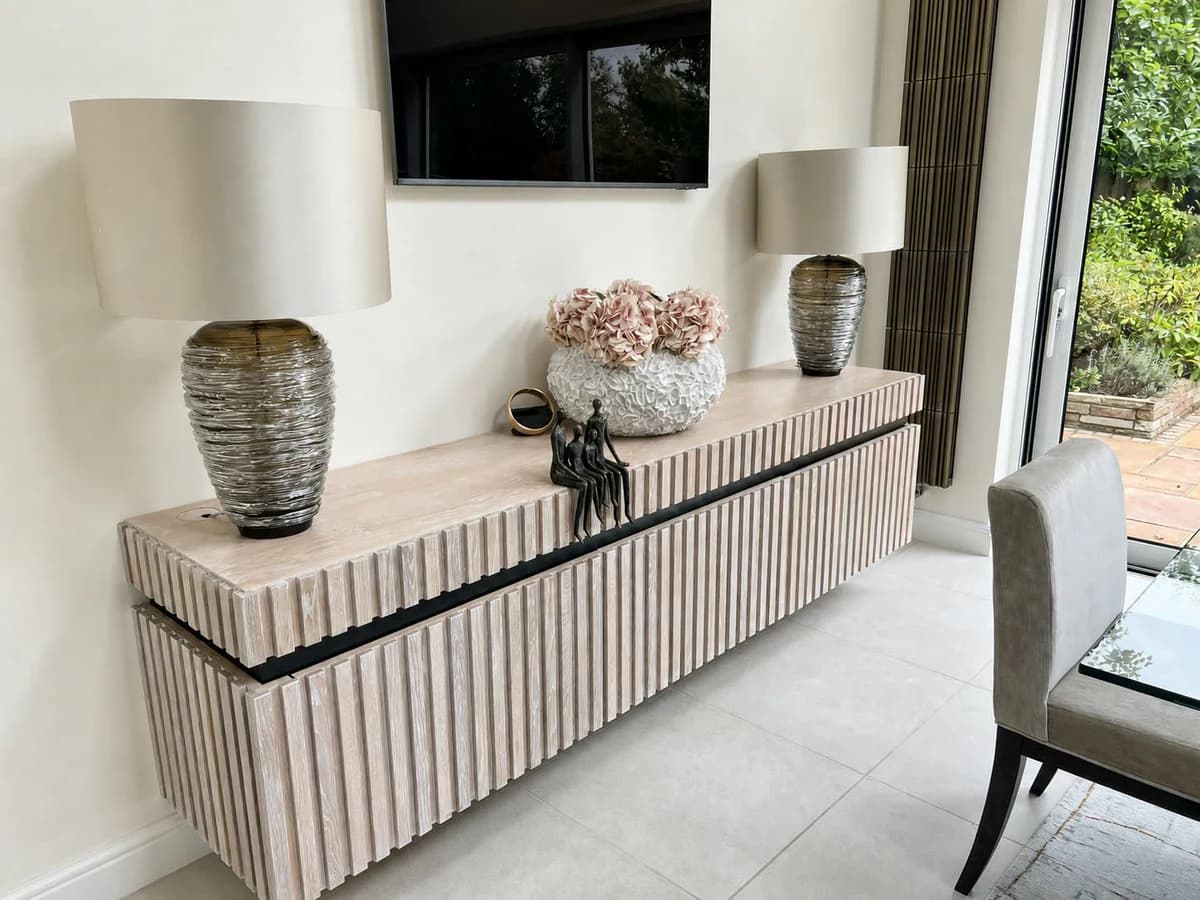 Fluted ash media unit